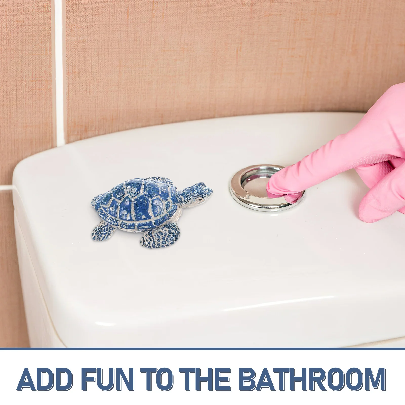 Cubiertas decorativas para pernos de inodoro, tapas de tornillos de tortuga de cerámica resistentes al polvo, cubiertas para pernos de suelo de baño, diseño Animal para costero, 2 uds.