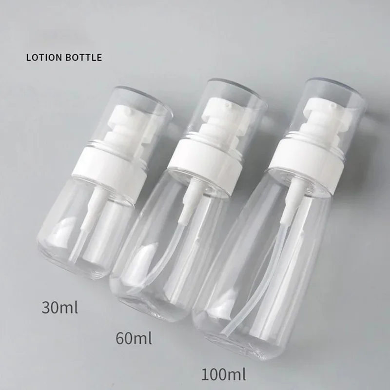 10PCS Lotion Flessen 30/60/100ml Lege Lekvrije Fijne Mist Spray Flessen voor Parfum Essentiële oliën Reizen Cosmetische Containers