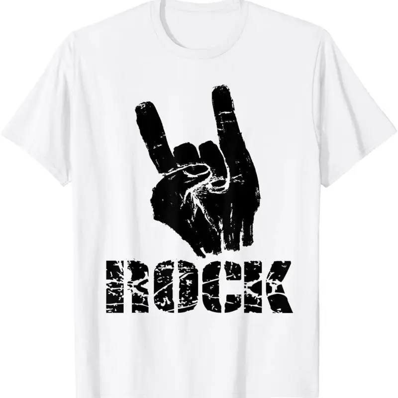 ولد ليكون روك ستار تي شيرت قرون اليد #1