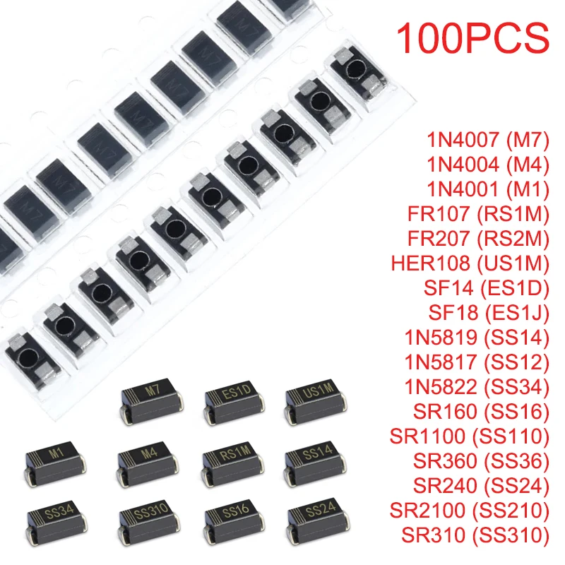 100PCS M7 M4 M1 RS1…