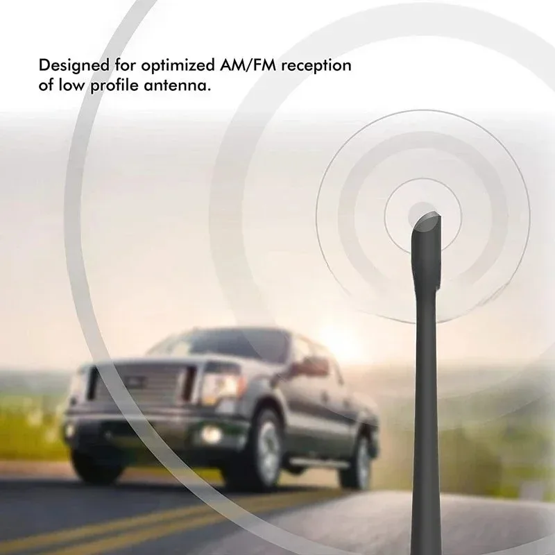 For Ford F150 Jeep Wrangler Harley Davidson 1pcs 7 Inches Rubber Car Radio FM AM Signal Aerial Antenna Optimized Reception