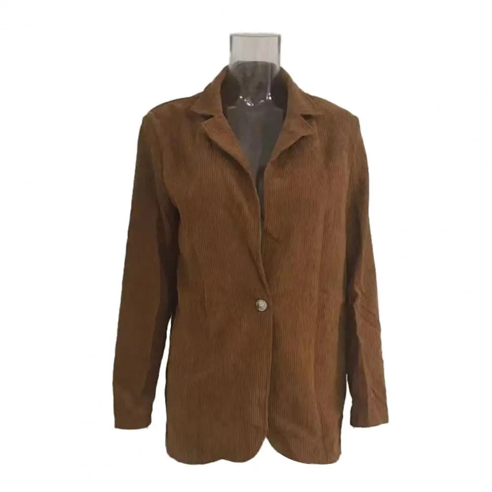 2025 Autumn And Winter Simple Fashionable Casual Elegant Solid Color Suit Cardigan Jacket Women's Clothing Business Outerwear