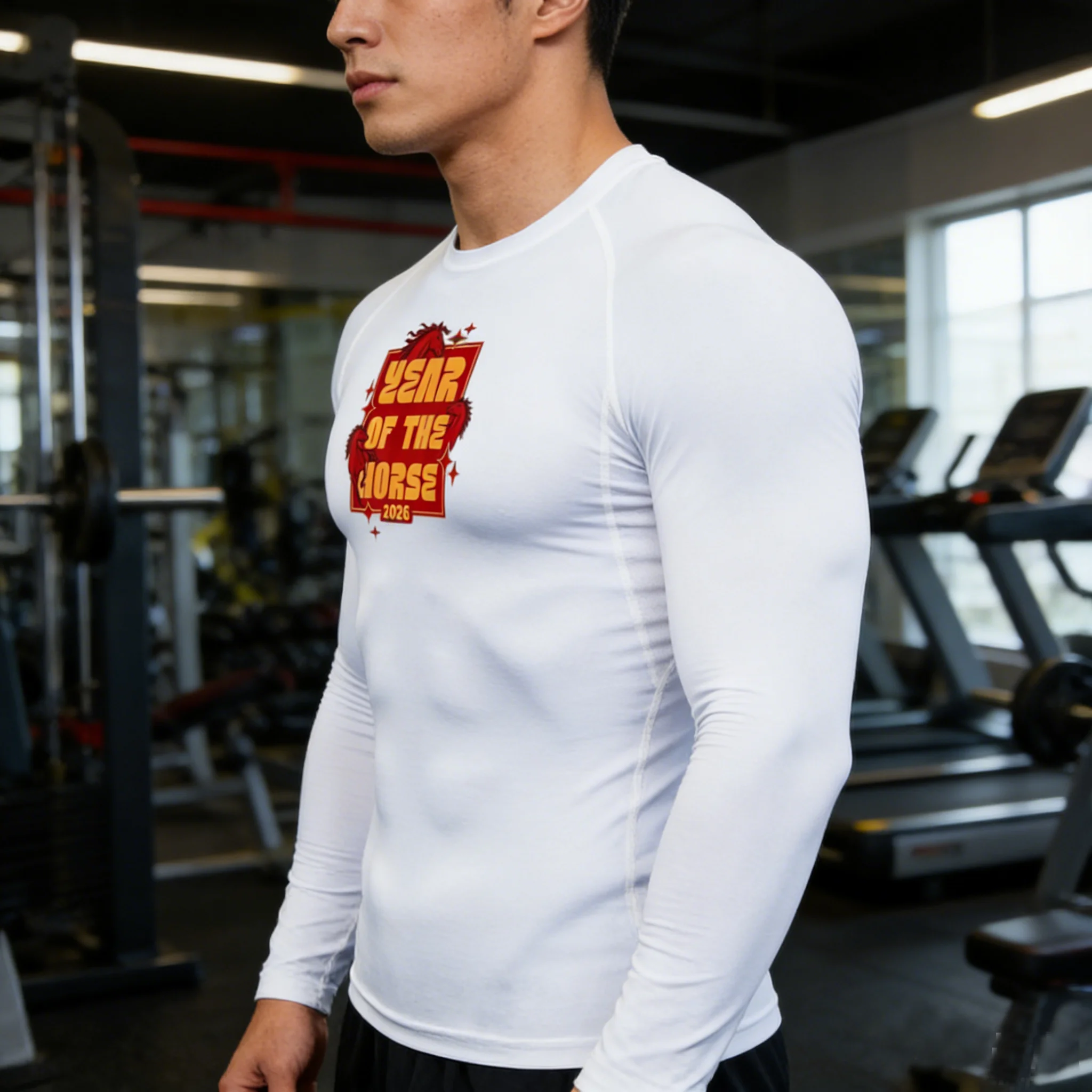 Fitness confortable pour hommes, haut à motif imprimé pour ajustement serré, combinaison d'entraînement, combinaison de basket-ball, Sport de cyclisme de Badminton