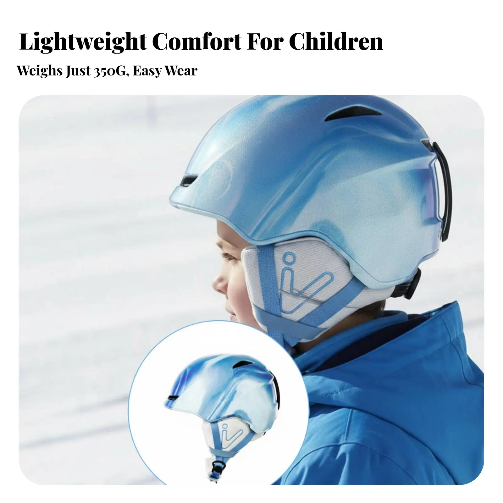 

Children's Ski Helmet with Winter Goggles, Shockproof, Breathable, Lightweight, Unisex