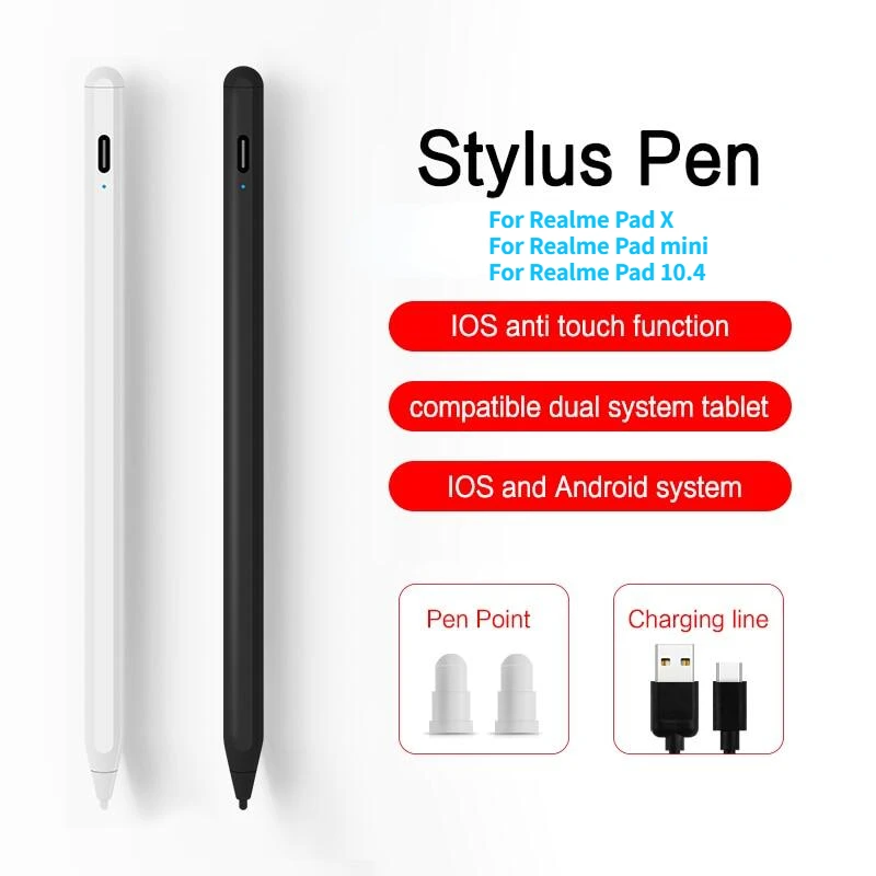 Imagem -02 - Caneta Stylus Capacitiva Recarregável Ativa Lápis Inteligente para Realme Pad x Realme Pad Mini 8.7 Realme Pad 10.4 Tela Sensível ao Toque