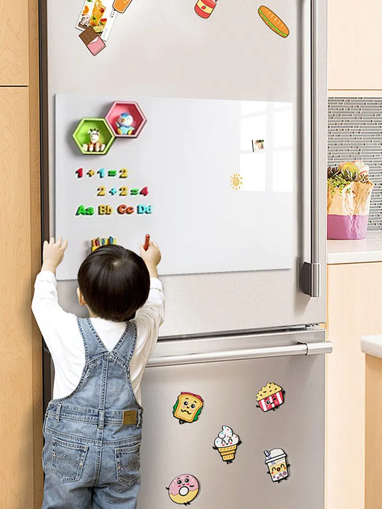 ملصق سبورة بيضاء مغناطيسية، سطح قابل للمسح، سبورة بيضاء مغناطيسية، سبورة بيضاء لاصقة على الحائط للأطفال والمكتب والمنزل
