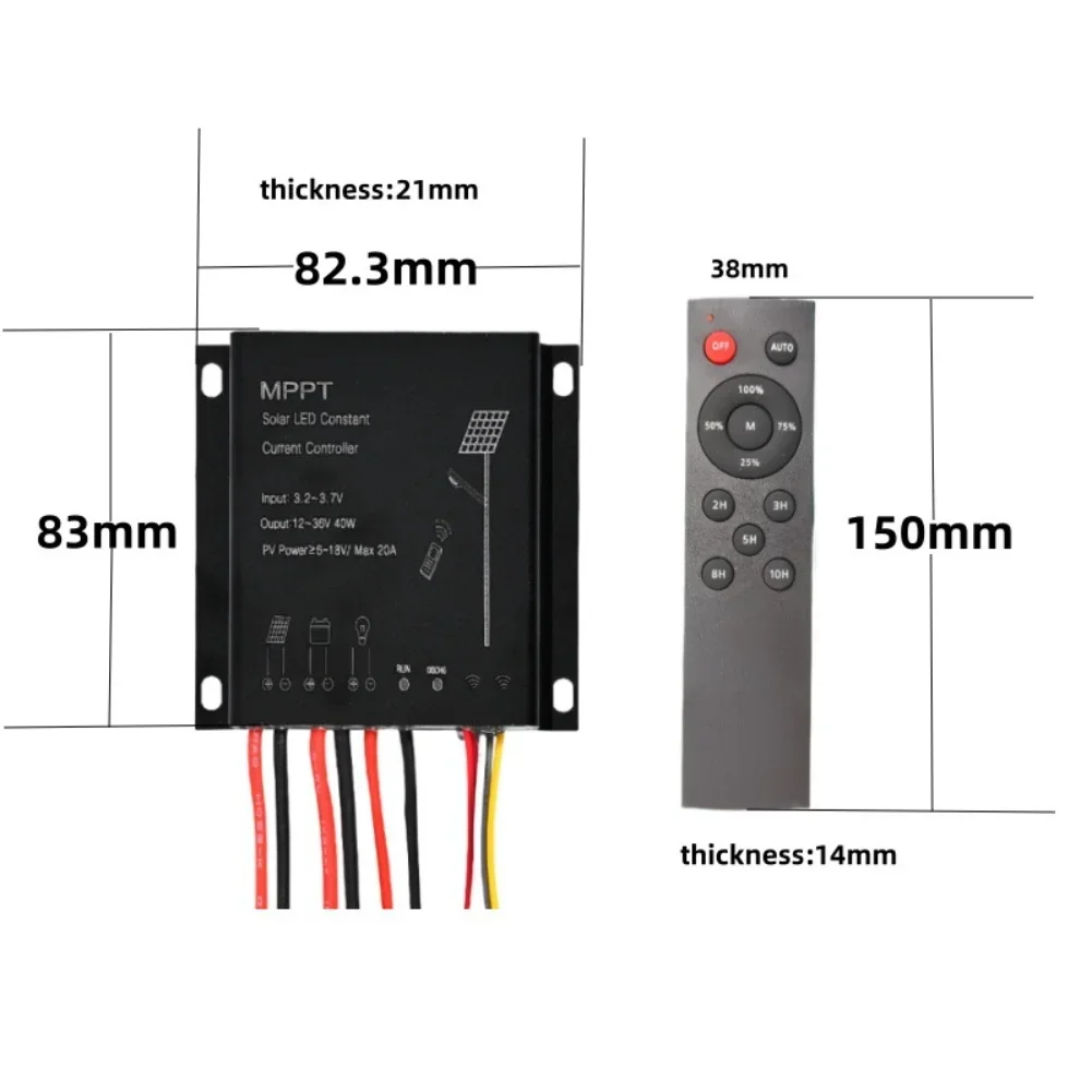 

For MPPT Solar Street Light Controller with Wide 6V 18V Input and Remote Timing Control for Reliable Outdoor Lighting