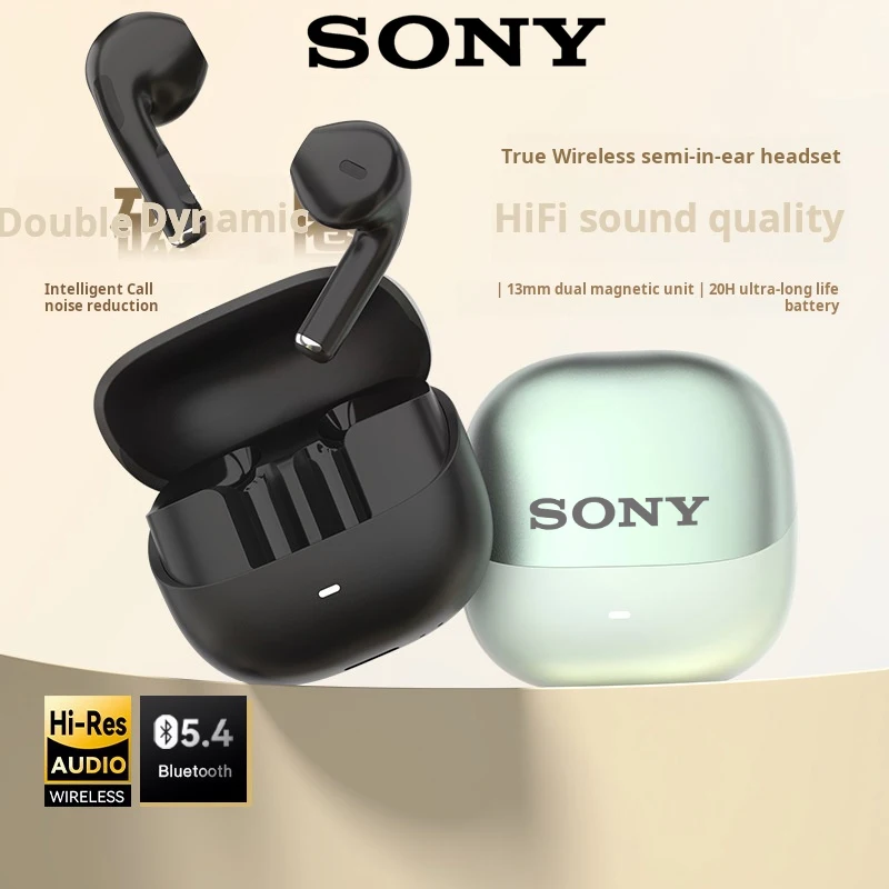 سوني T03 سماعة رأس بخاصية البلوتوث HiFi ستيريو لعبة مقاوم للماء سماعة أذن رياضية سماعات لاسلكية مع ميكروفون