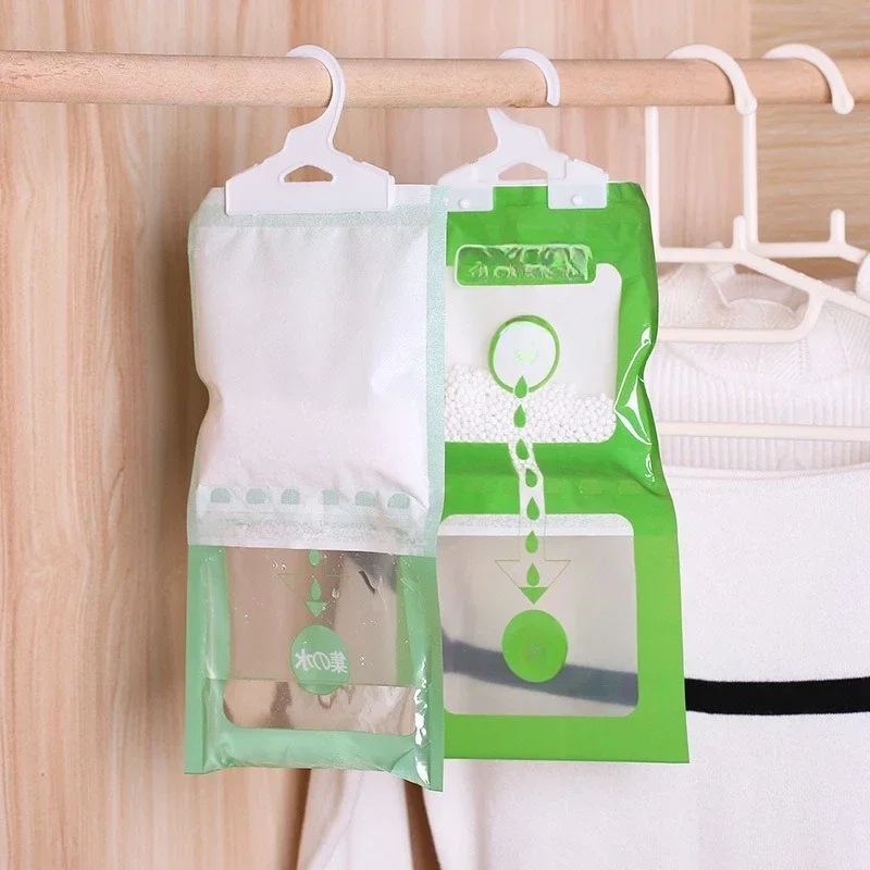 2/4pcs Household Hangable Dehumidification Bag Wardrobe Dehumidifier Moisture-proof Agent Anti-mildew Desiccant Mold Remover