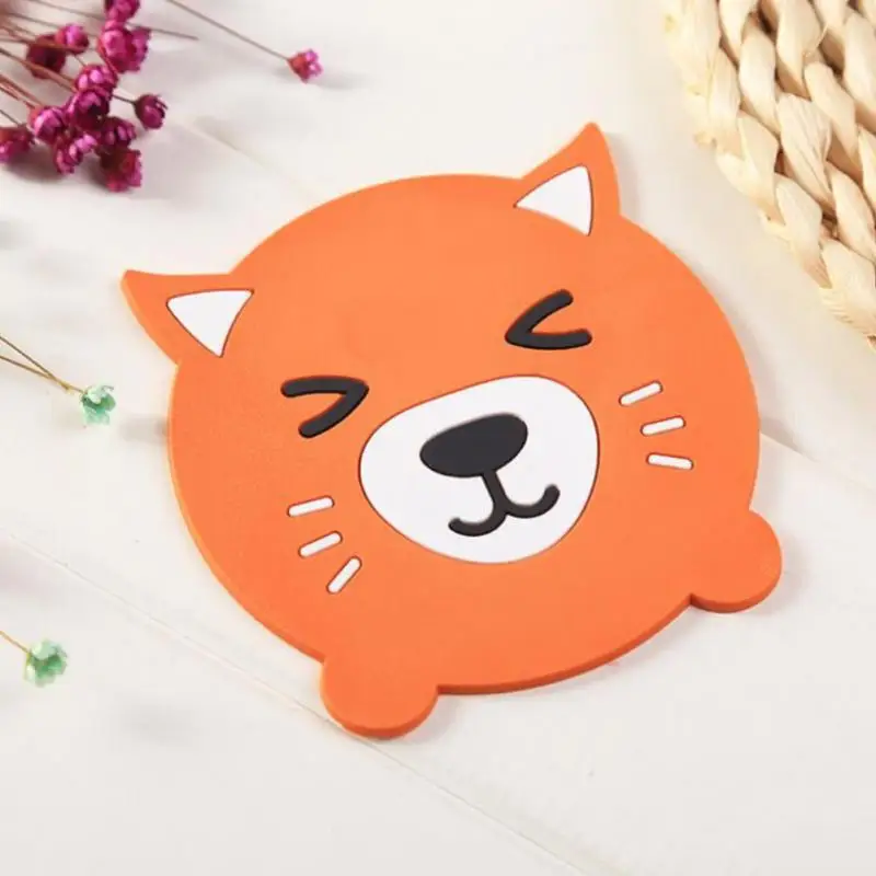 Dining Mat Unique Functional Decorative Innovative Rich And Colorful Fashionable Cartoon Animal Placemat Silicone Coaster Lovely