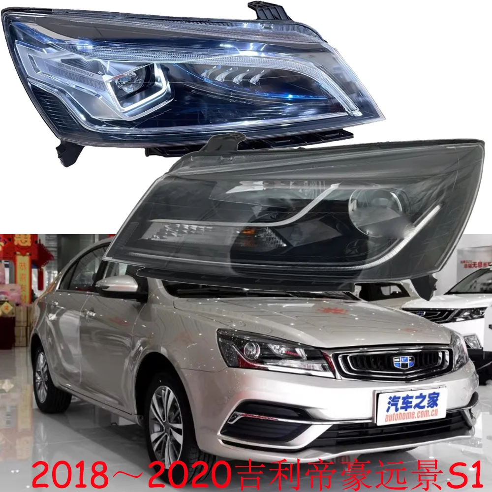 

1pcs car bupmer head light Geely yuanjing S1 headlight daytime light 2018~2020y fog Geely yuanjing S1 headlamp