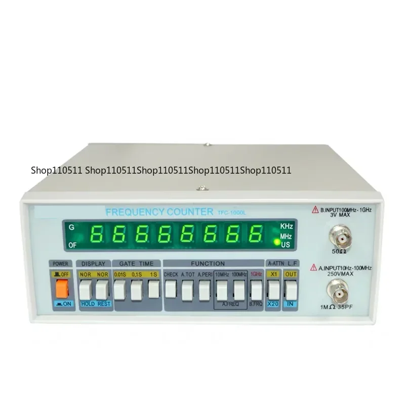 

High-resolution frequency counter TFC-2700L multi-function high-precision frequency counter 8 LED display instrument 10HZ-2.7GHZ