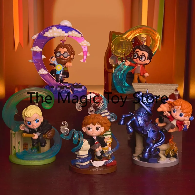 Original Harry Potter Ron and Hermione World Floating Mini Figurines Trendy Blind Box Collectible Toys