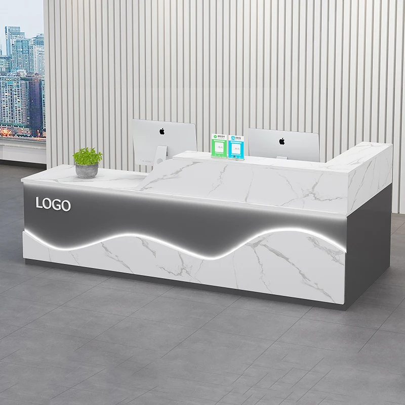 

Kitchen Modern Reception Desks Decoration Cashier Counter Reception Desks Beauty Salon Mostrador Negocio Commercial Furniture