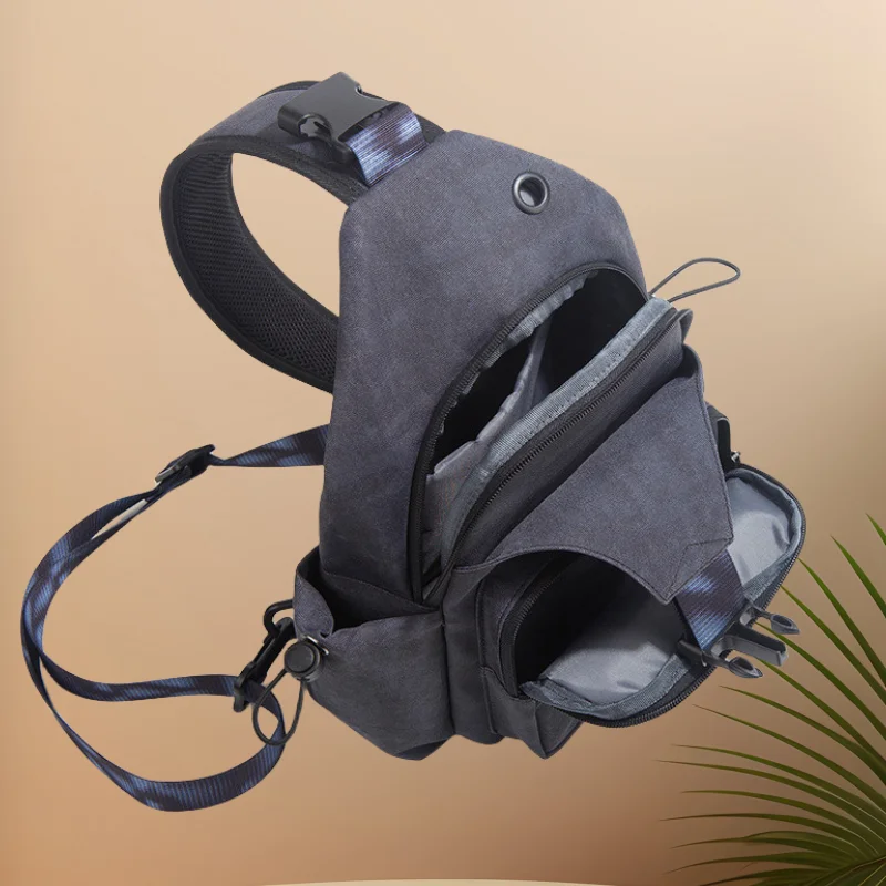 CFUN YA-Bolso de pecho de moda para hombre, mochila de tendencia de verano para escalada al aire libre, senderismo, deporte, bandolera, viaje, correr, riñonera