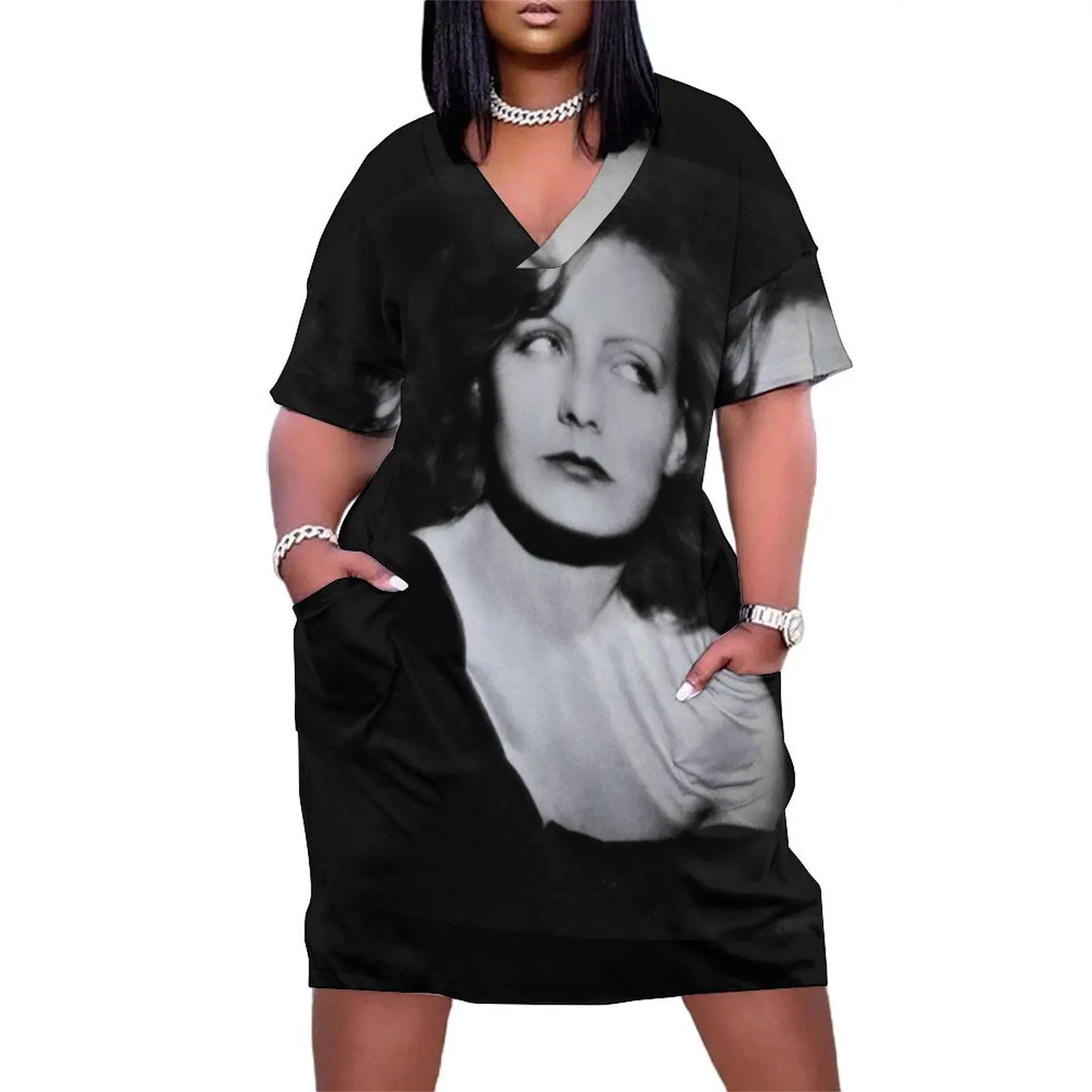 

Greta Garbo Loose Pocket Dress women's clothing summer 2025 novelties women's fashion dresses