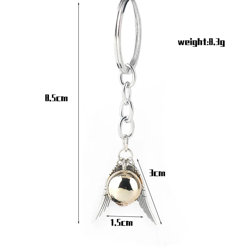 Snitch Keychain Pendant Wings Keyring Creative Small Gift Car Accessories Men and Women Keychain Accessories