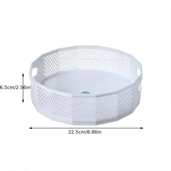 1 ks 360° otočný plastový úložný stojan do koupelny, úložný stojan do kuchyně, stojan na potraviny, olej, koření, lahve, tác na ovoce 8 nejlepší prodej stojan na lahve kuchyňského oleje - №3