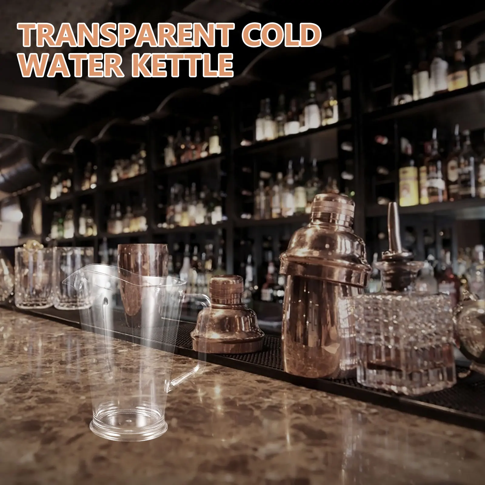 

1300Ml Plastic Beer Pitcher Clear Large Capacity Spout Design Bistro Style For Parties Family Gatherings Water Lemonade Beverage