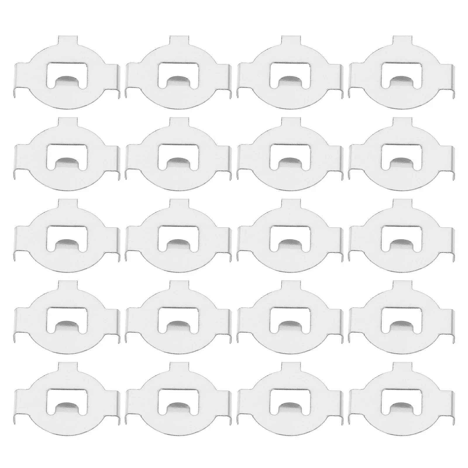 100Pcs Battery Holder Contact Metal Spring Plate Replacement Button Battery Socket Small Holder Case for Remote Control Devices