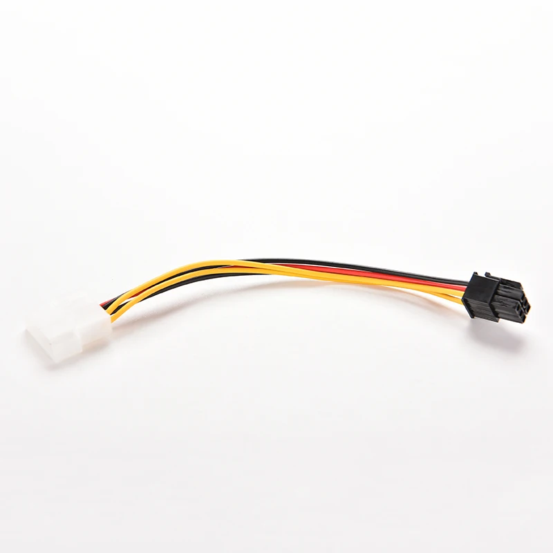 * * Hot Sale PCI-E Graphic Card Power Connector Cable Adapter single4-Pin to 6-Pin New