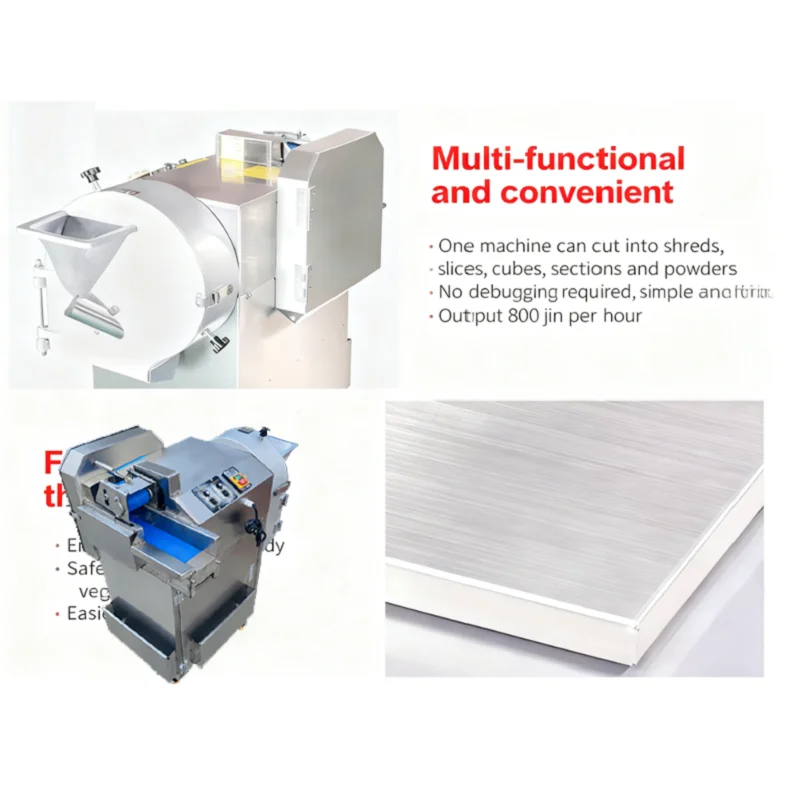 Industrial Green Leafy Soft Vegetable Cutter Machine Industrial Automatic Vegetable Slicer Electric Vegetable Chopping Machine