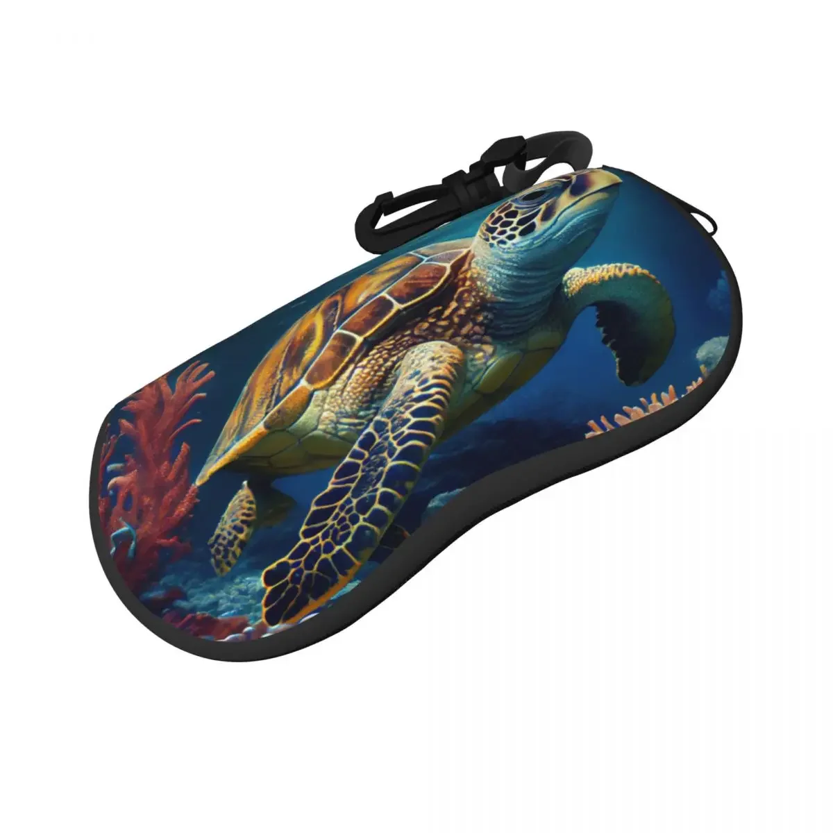 Glasses Case Soft Glasses Bag Sea Turtle Water Portable Sunglasses Box Bag Eyeglasses Case