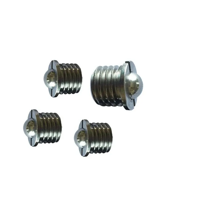 304 Stainless Steel Flanged Spring Ball Plunger, M5/6/8/10/12/16 Press-In Set Bead Wave Screw