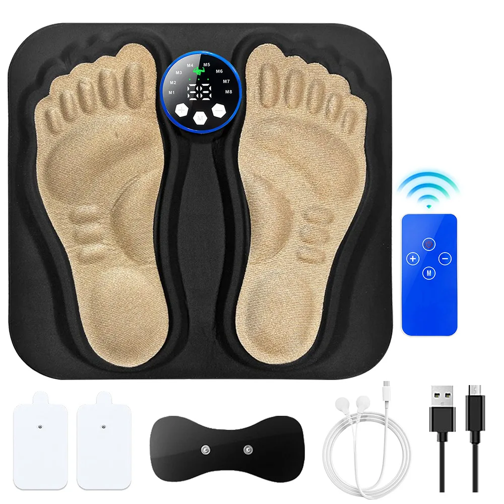 

Портативный 3D-массажер для ног с точечным массажем и технологией микротока — массажная подушечка для домашнего использования для облегчения боли