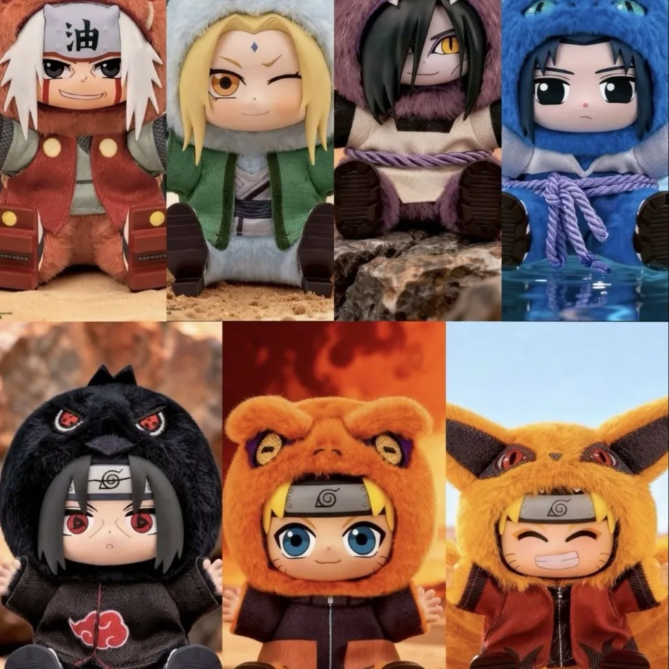 

New Product Naruto Shippuden Cute Beast Party Second Shot Sitting Series Blind Box Trendy Toy Plush Doll Birthday Gift