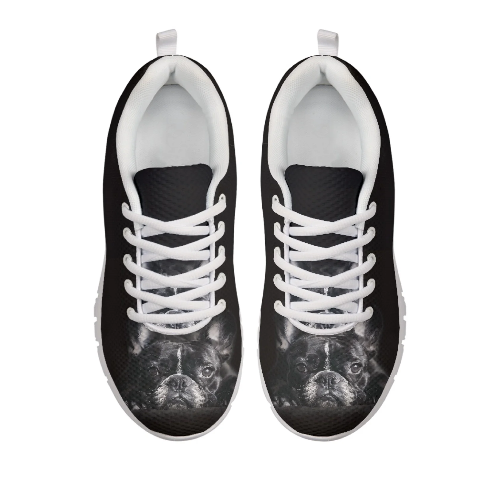 Coloranimal French Bulldog Anti-Slip Sports Trainers for Women Mesh & EVA Sole Athletic Sneaker New Trend