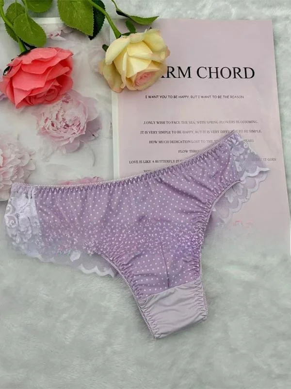 セクシーな透け感のある通気性のある伸縮性のあるメンズ下着、三角パンツ、ミッドウエスト、Uデザイン、ミルクシルク生地、花柄、ホームウェア