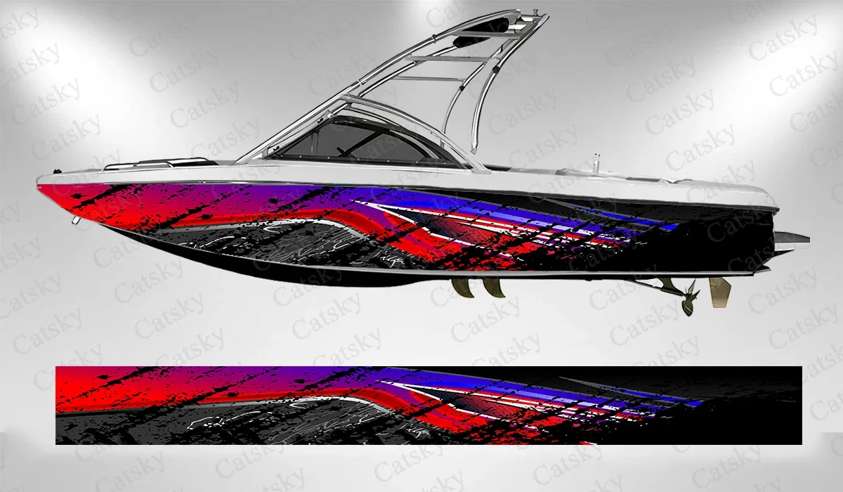 

Линейные чернила, абстрактная современная графика, наклейка на лодку, виниловая наклейка на лодку, понмульская палуба, лодка для рыбалки, самоклеящаяся декоративная наклейка на лодки-понтях