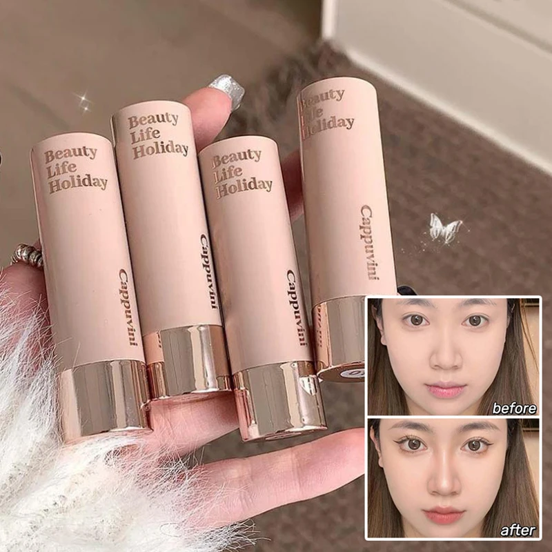 Corrector mate hidratante, barra de contorno, sombra de nariz 3D suave y duradera, resistente al agua, resaltador de cara, ilumina el maquillaje de contorno