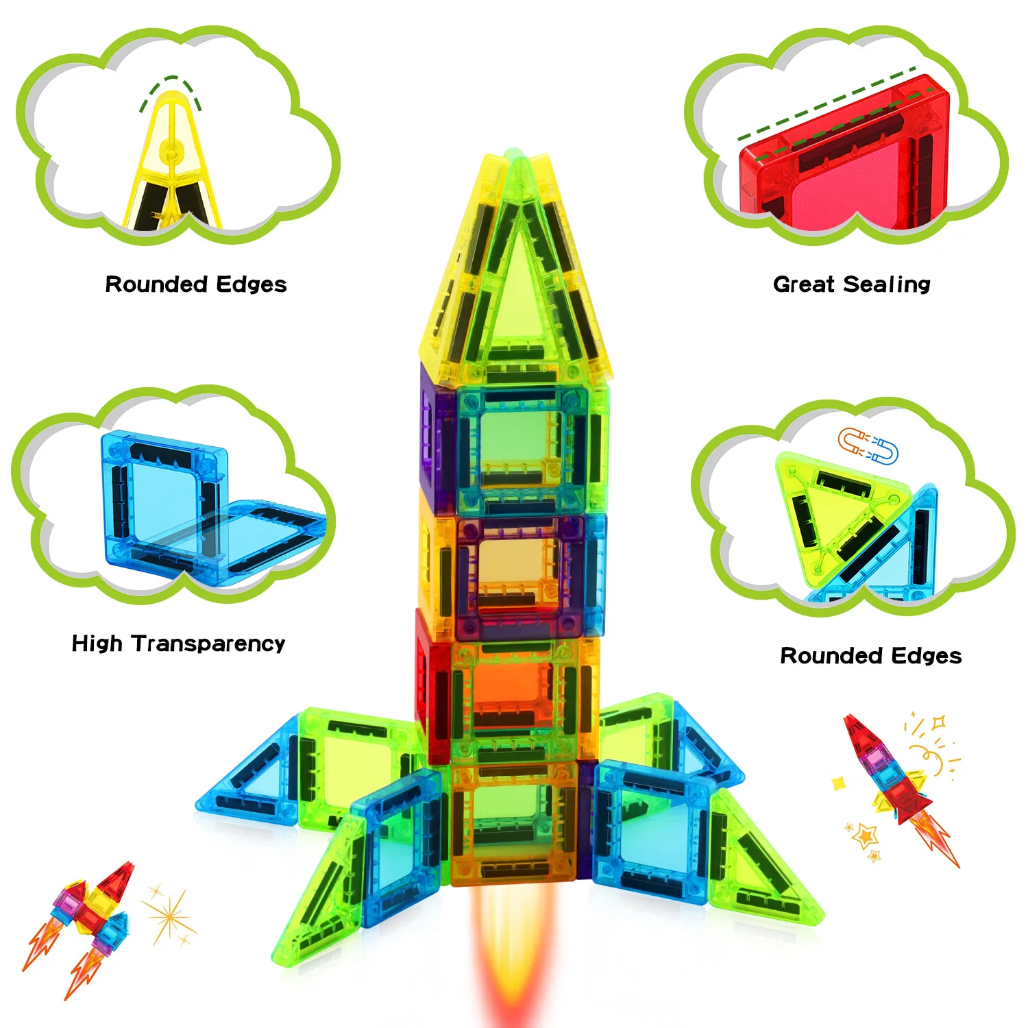 Mini Magnetic Building Blocks Toy, with Iron Box for Portable Storage, Creative Building Blocks Toy, Birthday and Holiday Gifts