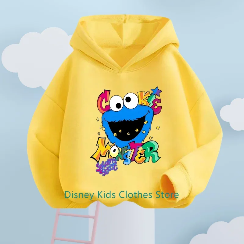 New Sesame Street Hoodie Kids Fashion Children Baby Boys Clothes Sesame Street Sweatshirt Children Tops Girls Clothing Sweater