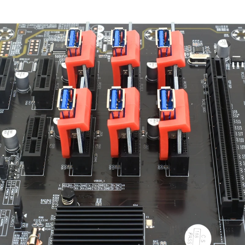 PCIE Riser 1x Halter Vertikal halterung Schließfach PCI-E X1 Halter PCIE Kabel Extender Riser für Grafikkarte Miner