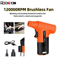 120000RPM Handheld Brushless Motor Jet Fan 3 Speed Brushless Jet Fan High Power Turbofan Dust Blower Compressed Air Duster