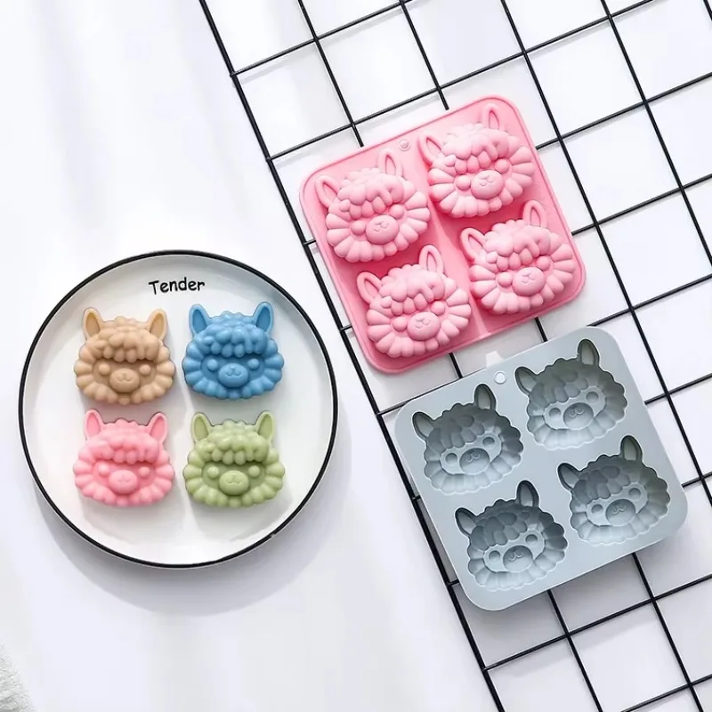 Alpaca Style Sizes Racing Car Modeling Silicone Mold Fondant Cake Chocolate Mold Ice Cube Cake Mould Baking Accessories