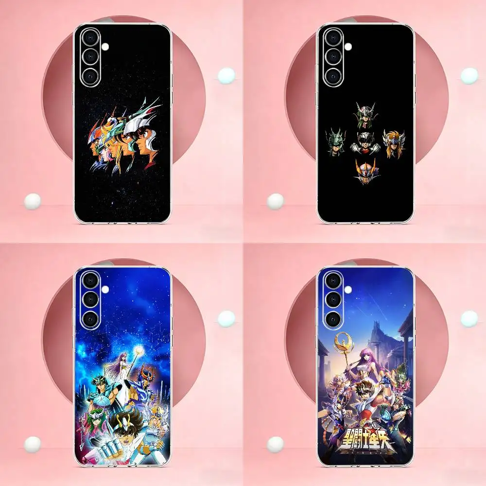 Five S-Saints Saint Seiya  Phone Case For Transparent Soft Case Samsung A73,A72,A71,A70,A51,A52,A53