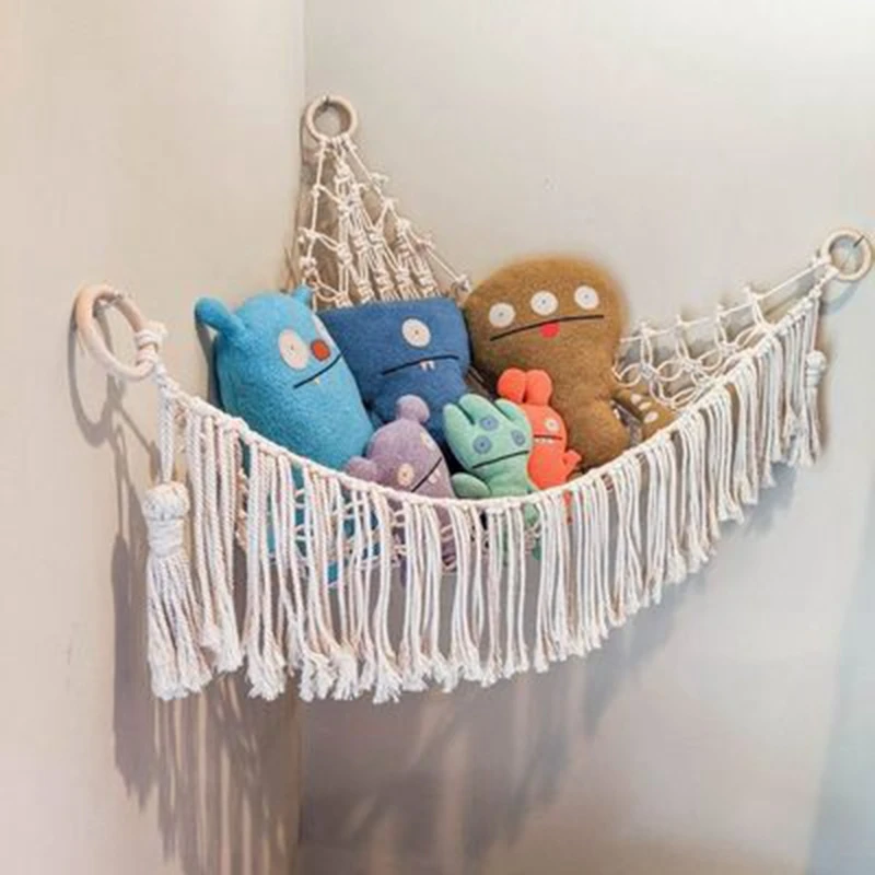 Boho Toy Hammock Stuffed Animal Storage Net Teddy Bear Gives Boys or Girls the Best Holiday Birthday Gift