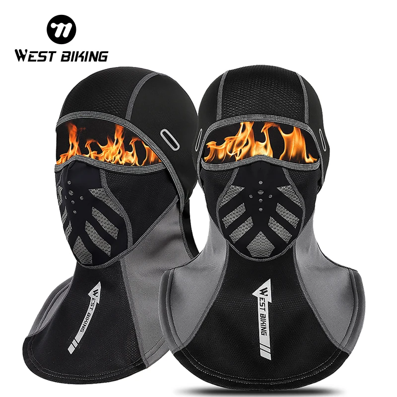 

Зимняя спортивная велосипедная шапка WEST BIKING, светоотражающий мужской и женский шарф, Балаклава на шею, Аксессуары для велосипеда, мотоцикла, бега, головной убор