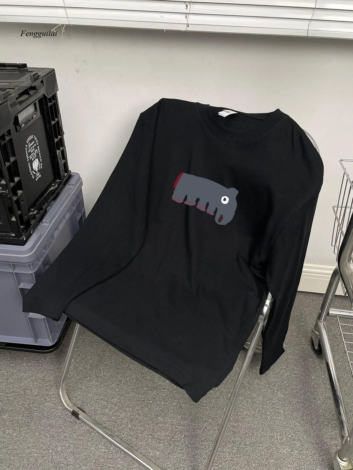 เสื้อยืดแขนยาว - เสื้อเชิ้ตลำลองผ้าเนื้อนุ่มระบายอากาศได้ดี ซักด้วยเครื่องซักผ้าได้ เสื้อฤดูใบไม้ร่วงฤดูหนาวสำหรับชุดทำงานและงานปาร์ตี้