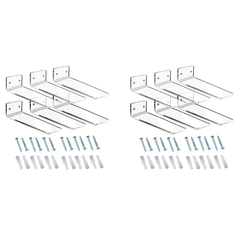 A04G-12 Pack Floating Shoe Display,Shelves Wall Mount Levitating Shoe Display Stand For Sneaker Collection Or Shoes Box