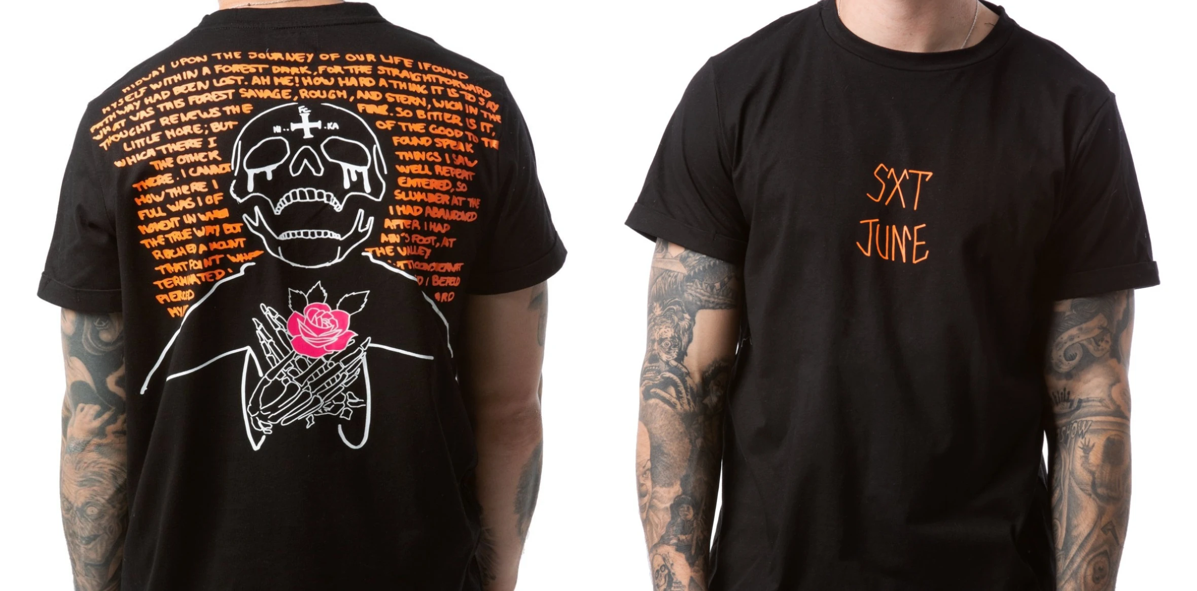 

SIXTH JUNE PARIS Skull and Bones Tee 4062-BLK - High-end Luxury Is for Both Men and Women Top Y2k