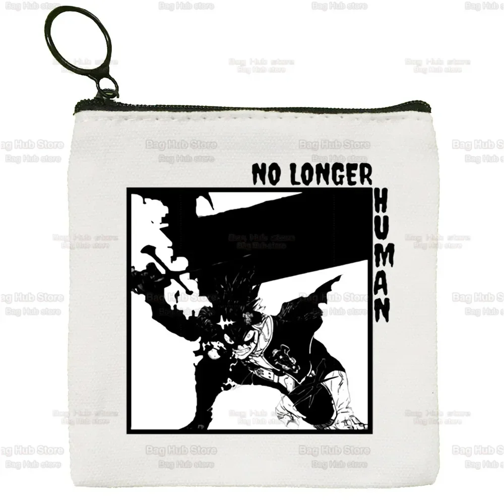 Yami Asta Anime monedero de lona con logotipo personalizado, bolsa de almacenamiento, trébol negro, monedero para llaves, nuevo