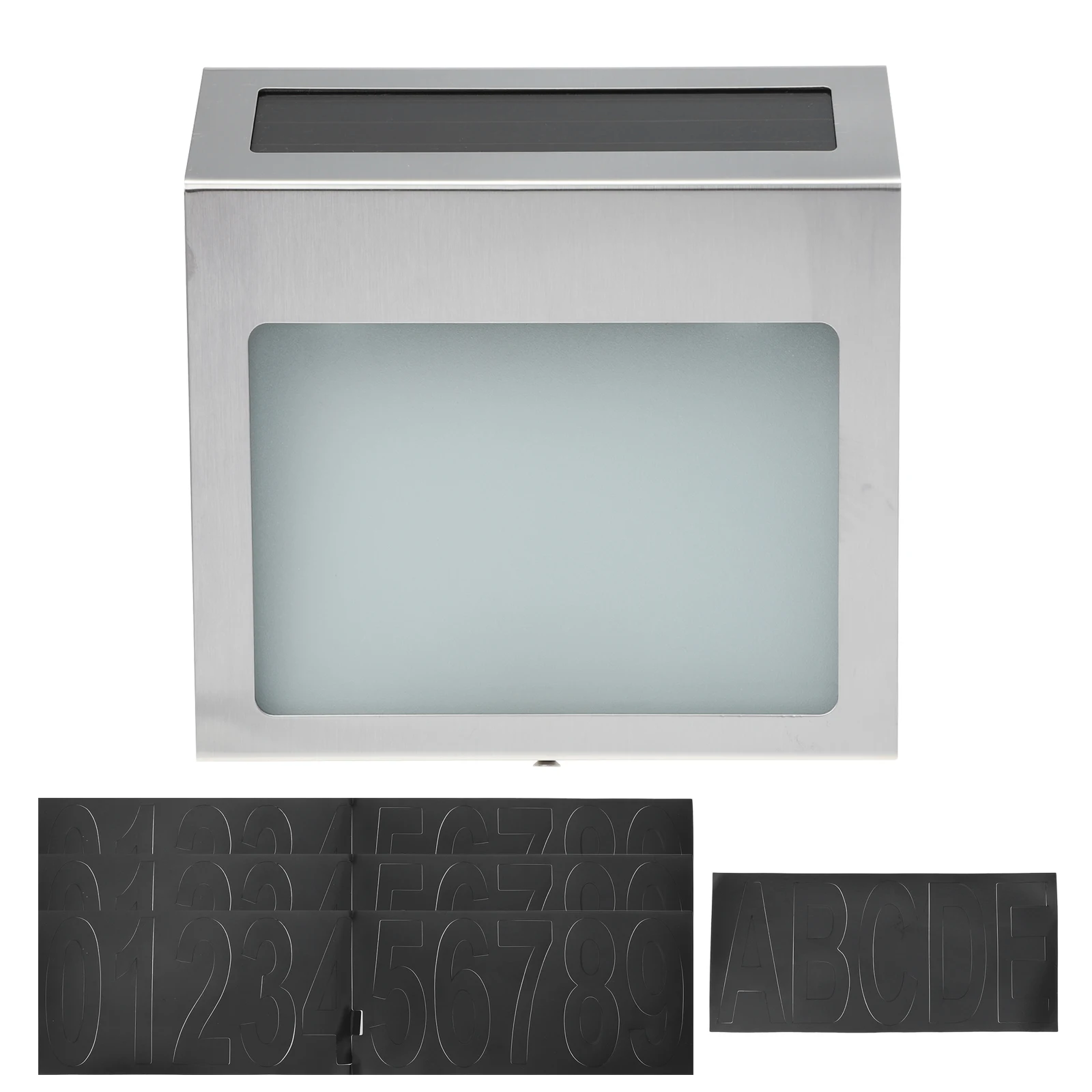 Solar Doorplate Light Waterproof LED Acrylic Address Numbers Number Solar Lamp Smart Saving Durable