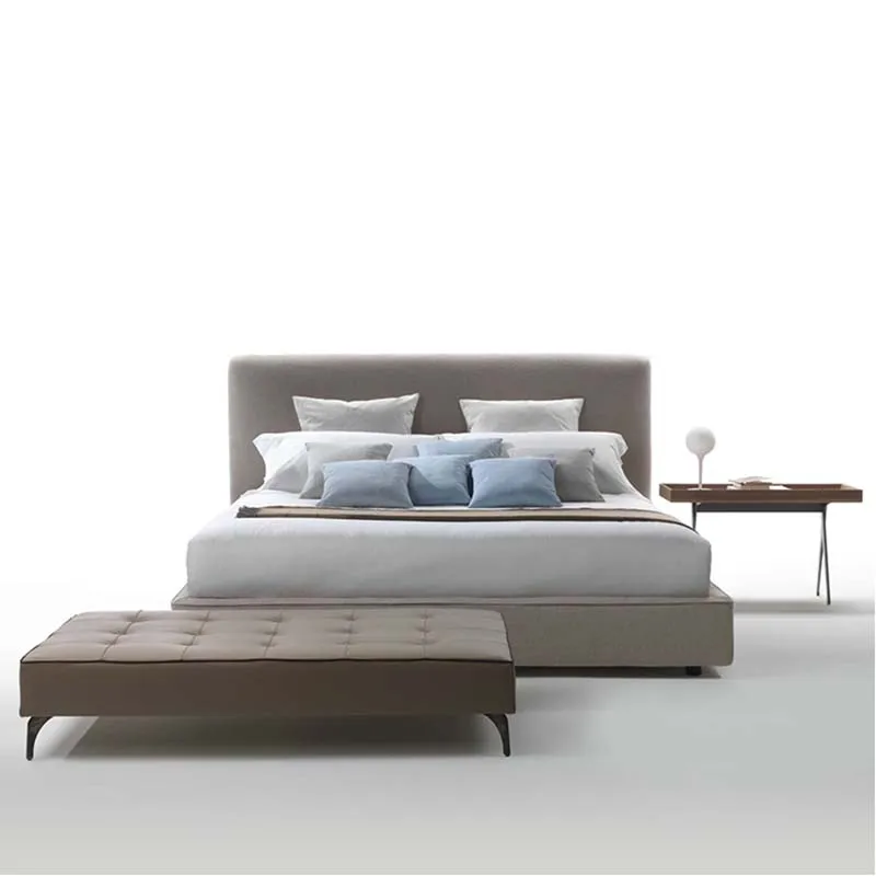 

Wood Frames Queen Soft Double Bed Kawaii High End Wooden Twin Bedroom Beds Luxury Modern Upholstered Camas De Casal Furniture