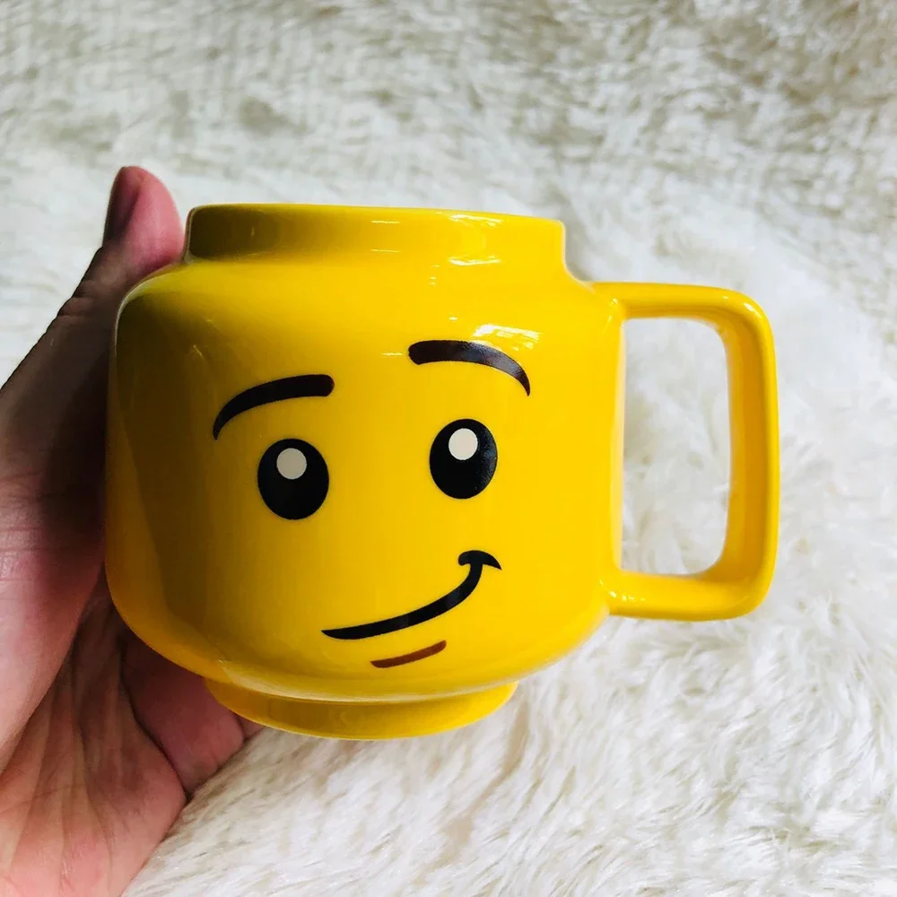 Cute Smiley Face Ceramic Mug, Ceramic Mug, Christmas Gift Funny  Mug, Children's Drinking Cup