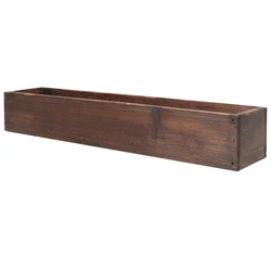 Rustic Wood Flower Pot Gardening Pots Flower Container Garden Decor Large Balcony Wooden Plant Pot Planter Box 50cm